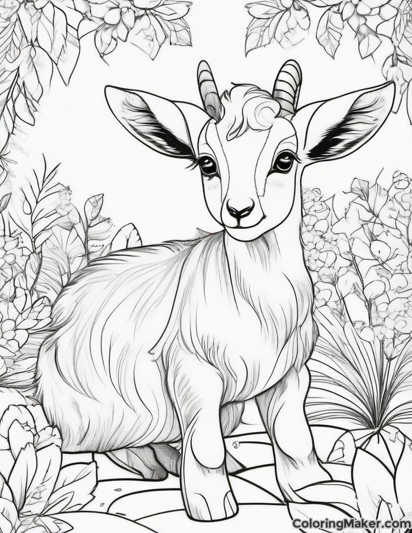 Goat Coloring Pages