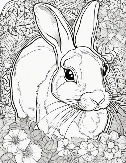 Rabbit Coloring Pages