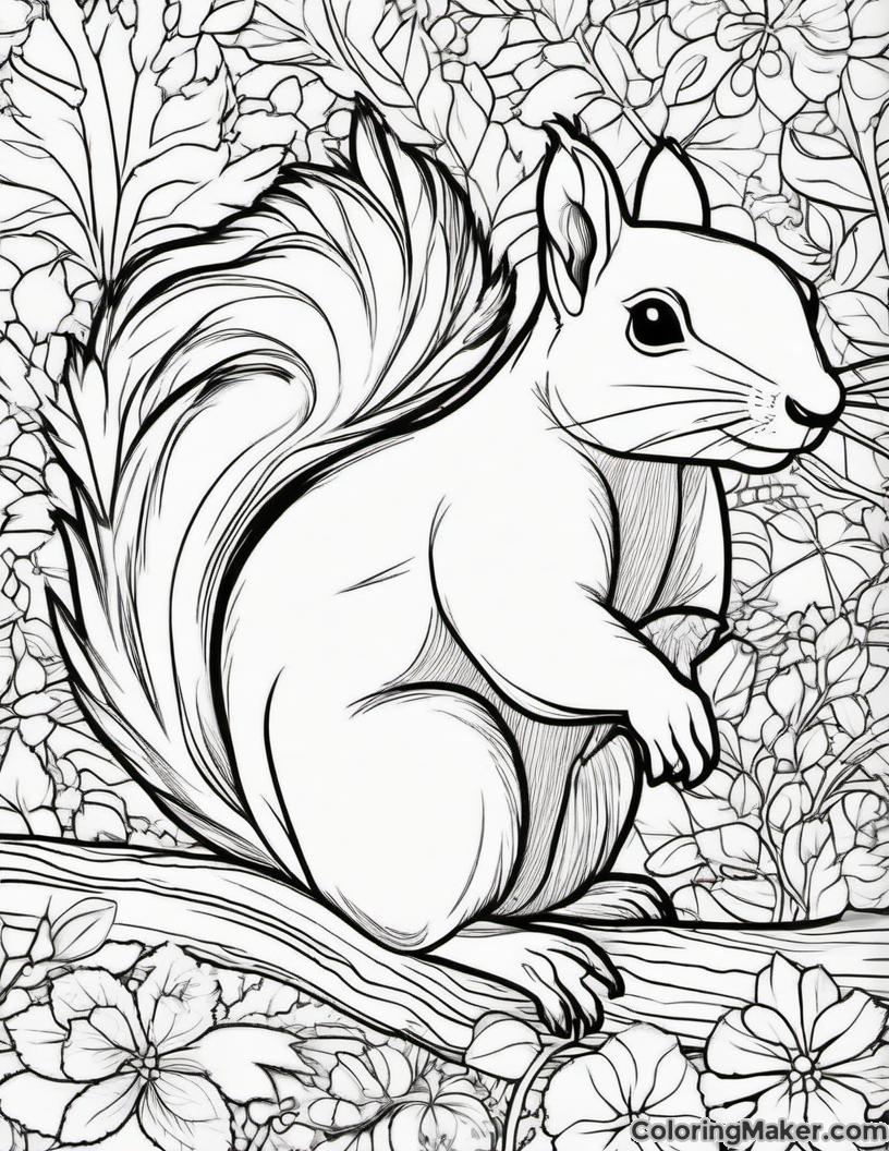 Squirrel Coloring Pages Squirrel Coloring Pages