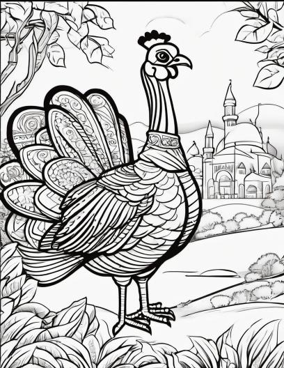 Turkey Coloring Pages