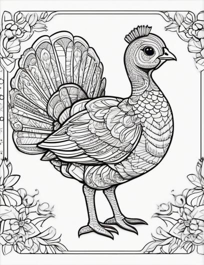 Turkey Coloring Pages