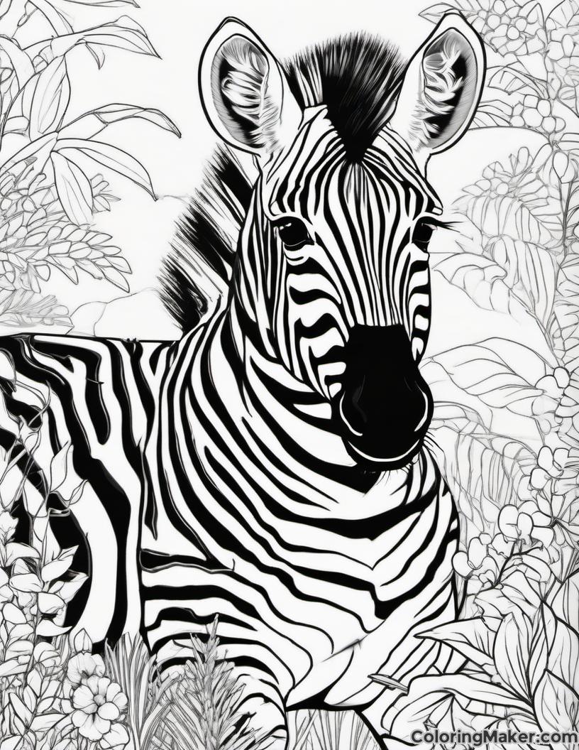 Zebra Coloring Pages