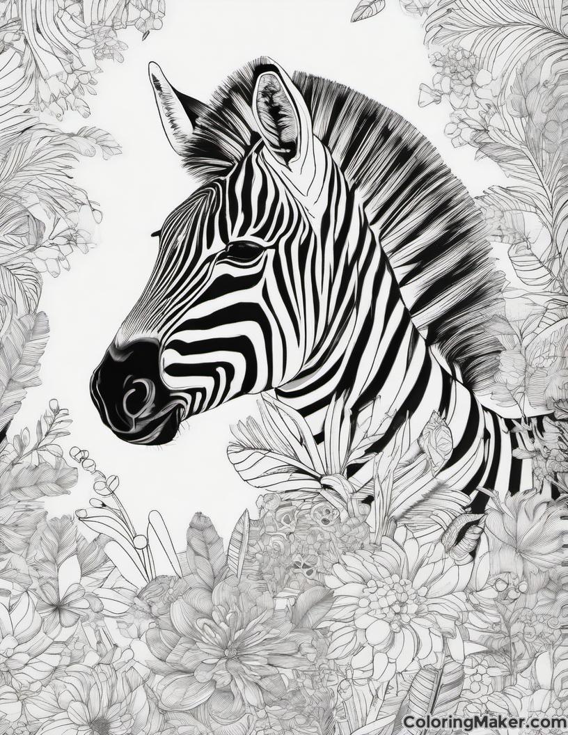Zebra Coloring Pages