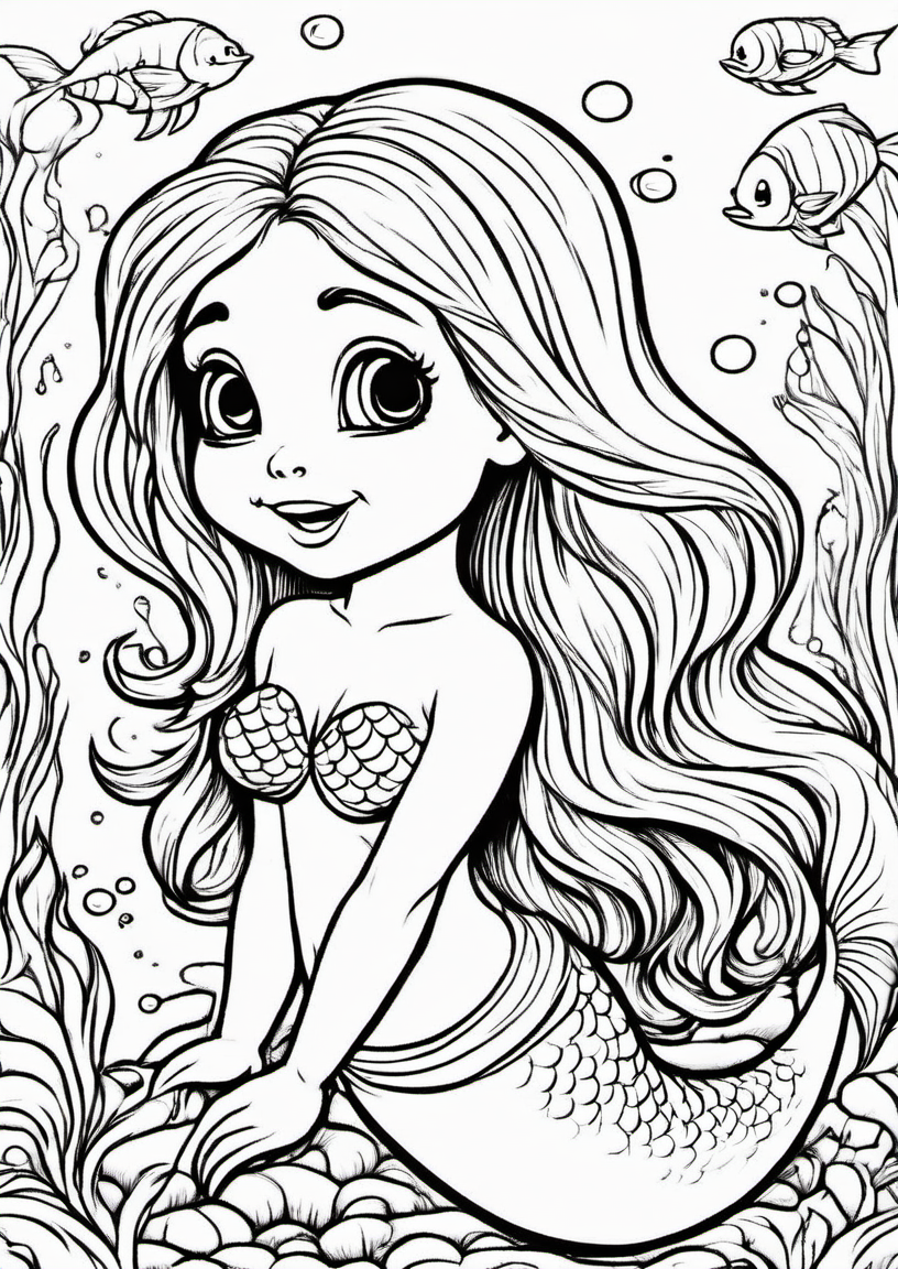 Mermaid Coloring Pages