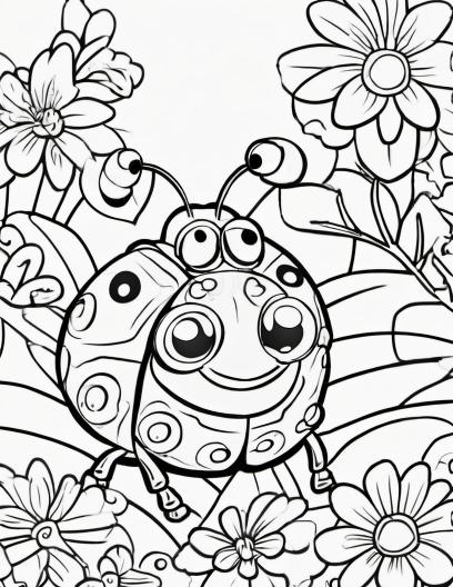 Ladybug Printable Coloring Page