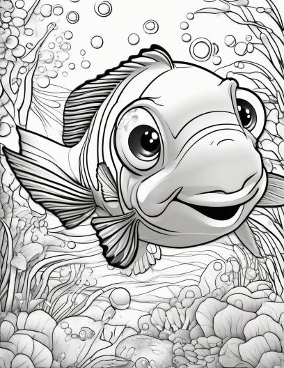 nemo coloring page